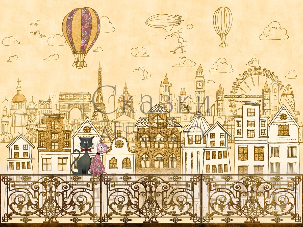 Фреска Affresco Сказки Affresco SN628-COL1 | Гарантия низкой цены!