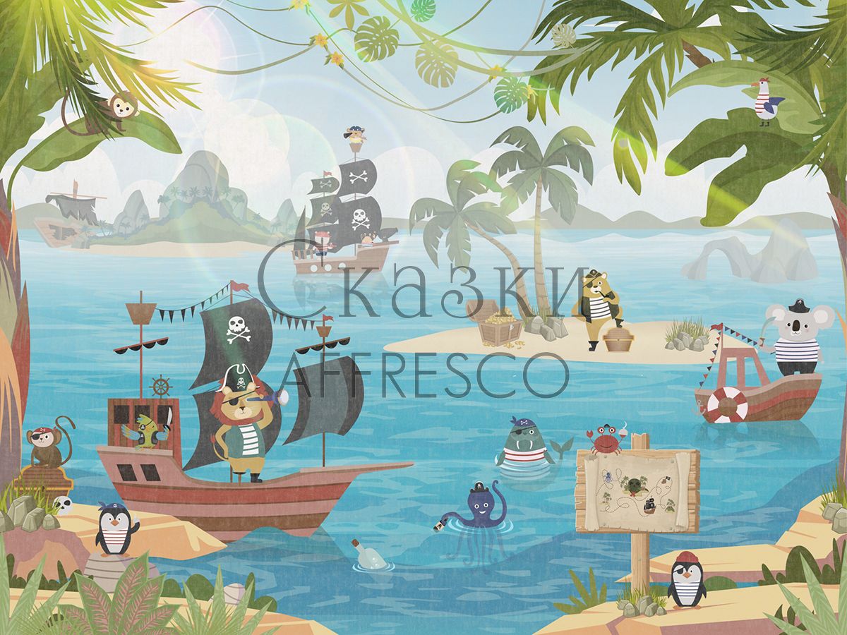 Фреска Affresco Сказки Affresco ZK645-COL4 | Гарантия низкой цены!