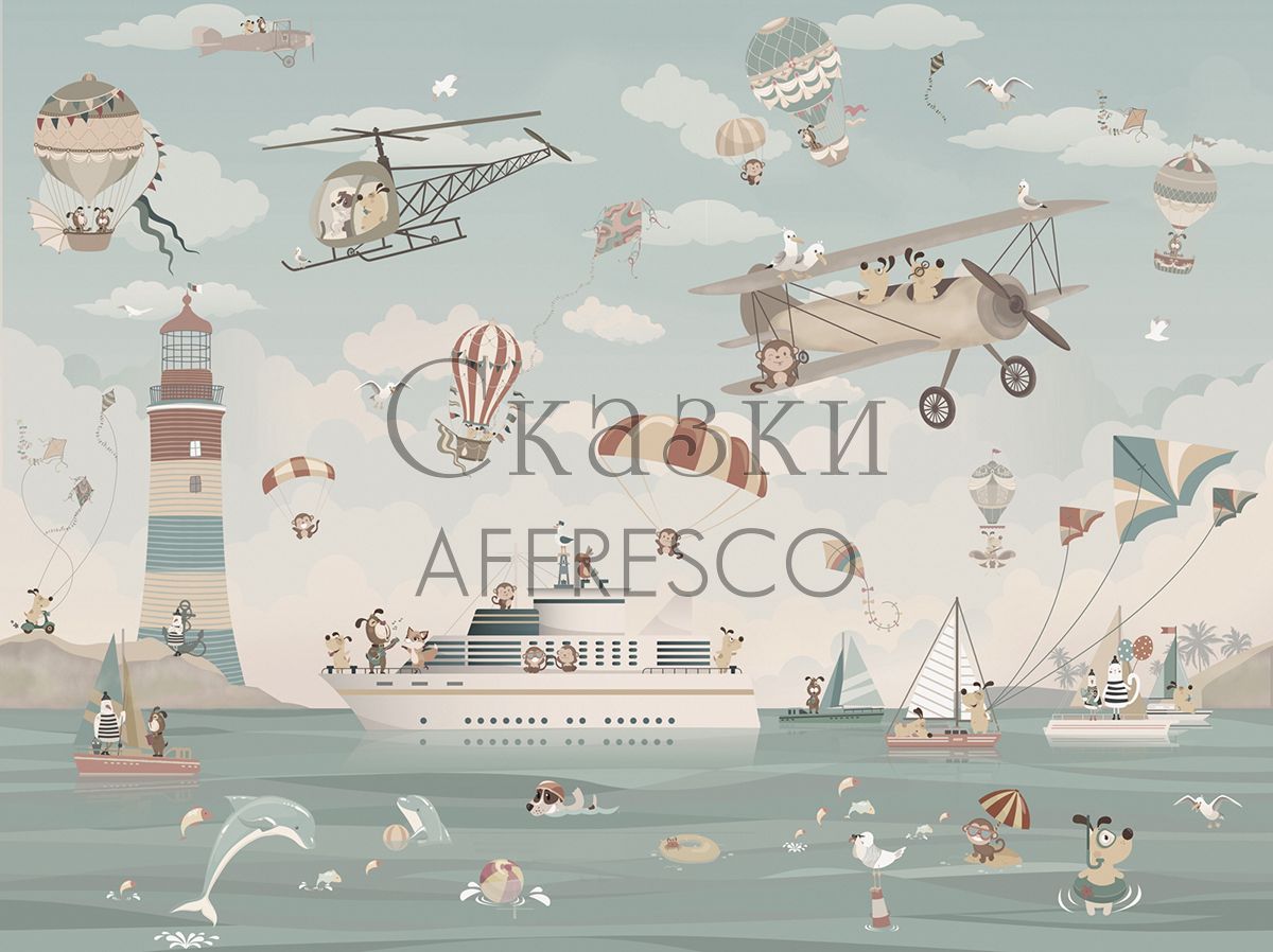 Фреска Affresco Сказки Affresco ZK640-COL3 | Гарантия низкой цены!