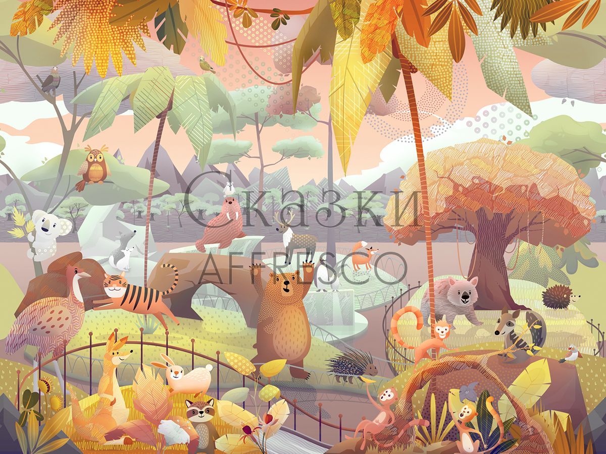Фреска Affresco Сказки Affresco ML607-COL4 | Гарантия низкой цены!