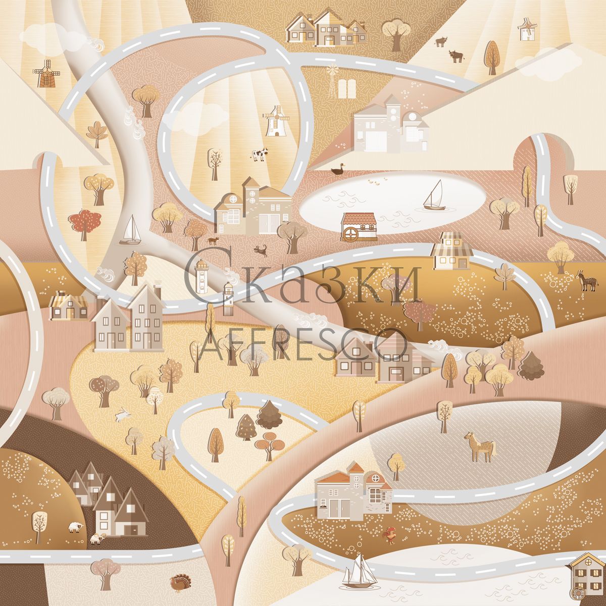 Фреска Affresco Сказки Affresco ID636-COL2 | Гарантия низкой цены!
