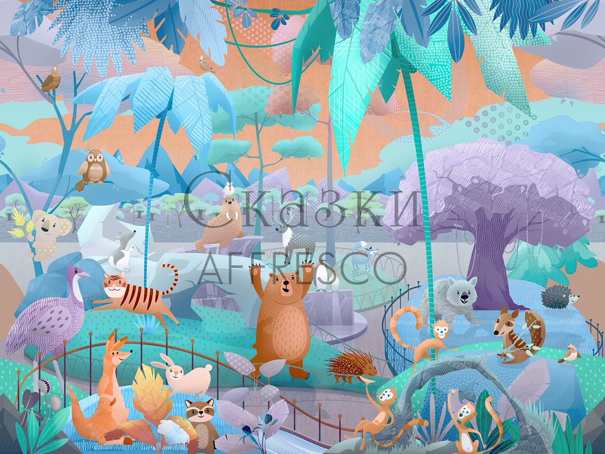 Фреска Affresco Сказки Affresco ML607-COL2 | Гарантия низкой цены!