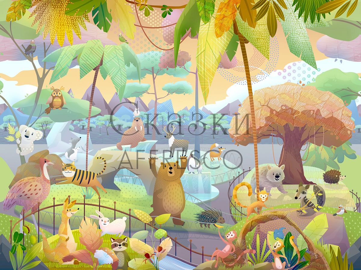 Фреска Affresco Сказки Affresco ML607-COL1 | Гарантия низкой цены!